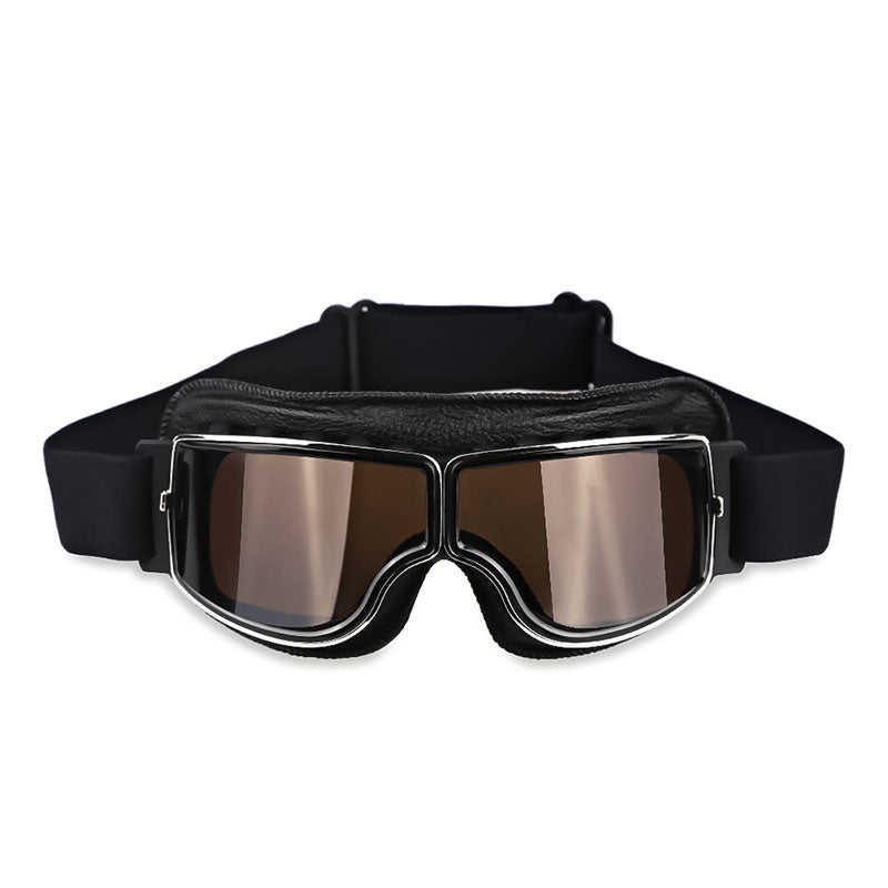 Street  Vintage Motorcycle Goggles — Ample Clearance for Eyeglass Compatibility