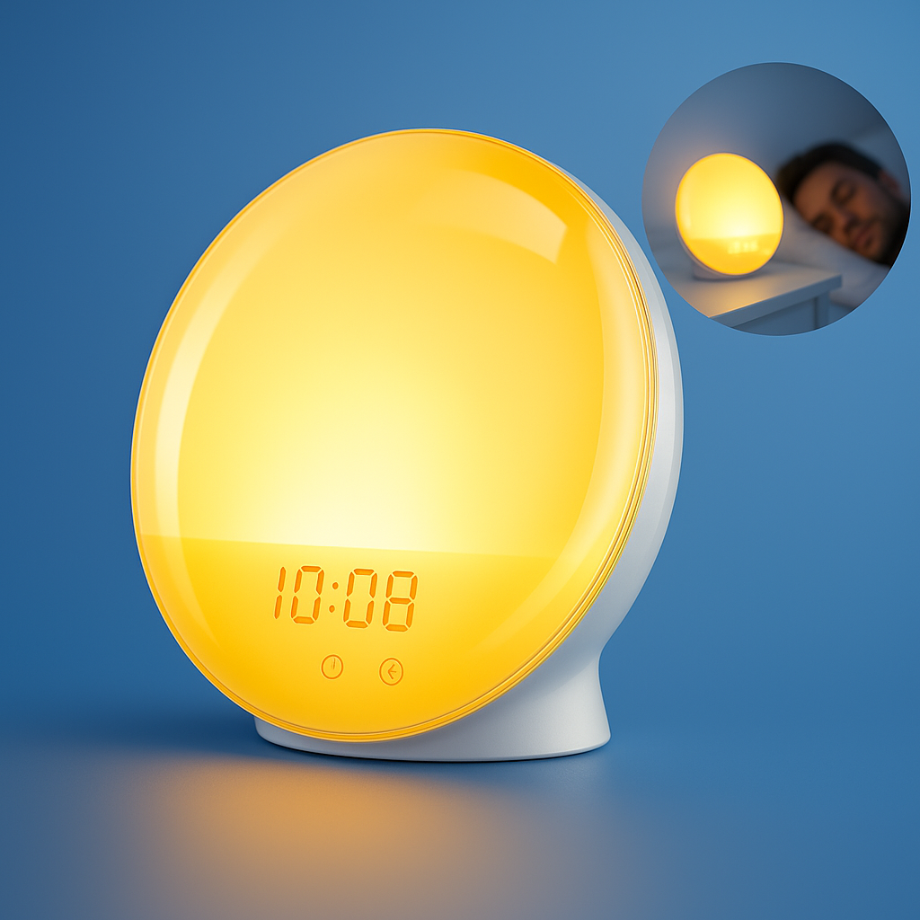 Sveglia alba DawnGlow — Luce naturale per il risveglio, illuminazione d'atmosfera, simulazione realistica dell'alba