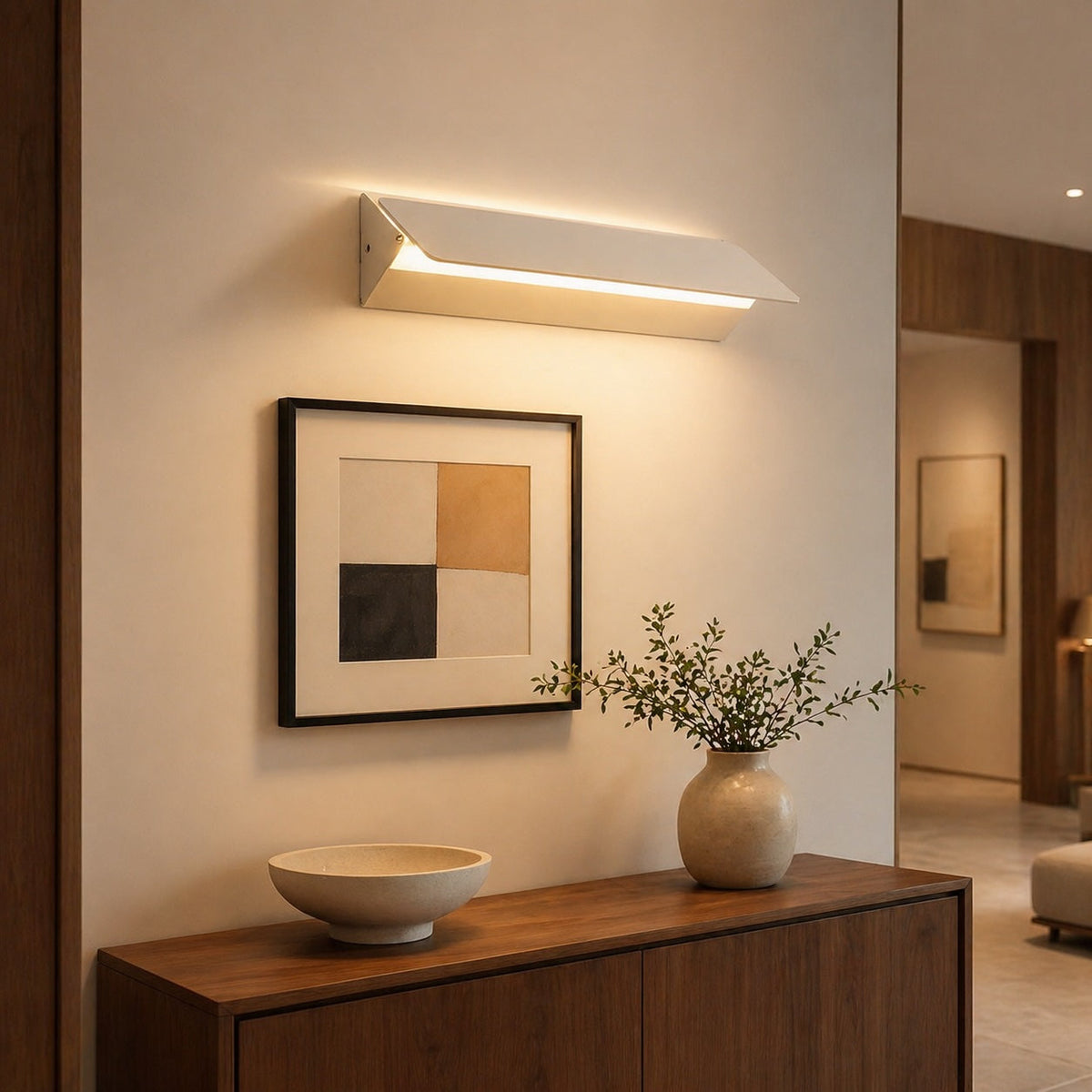 Verstellbare Aluminium-LED-Wandleuchte — Schlankes Design, Blendungsreduzierter COB-Emitter, 685 cm Drehbereich