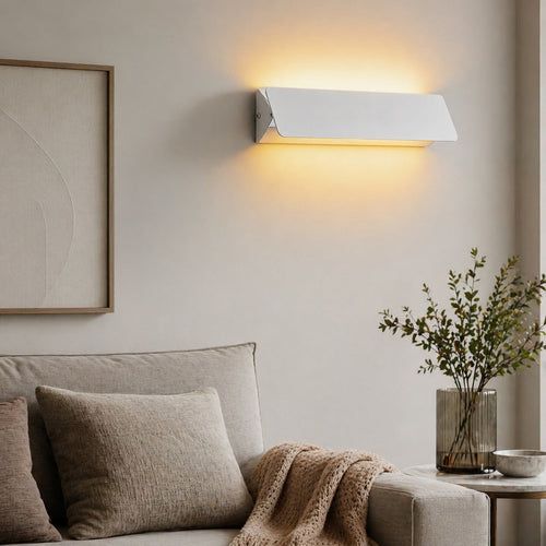 Adjustable Aluminum LED Wall Sconce — Streamlined Design, Glare-Reduced COB Emitter, 685cm Rotation