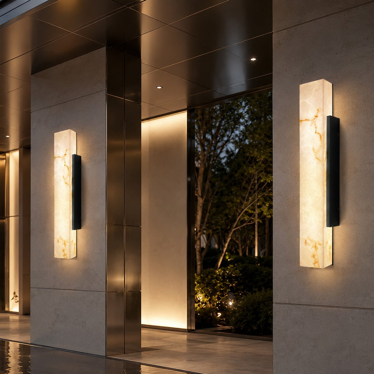 Modern Industrial LED Wall Light — Waterproof Stainless Steel Outdoor Mount