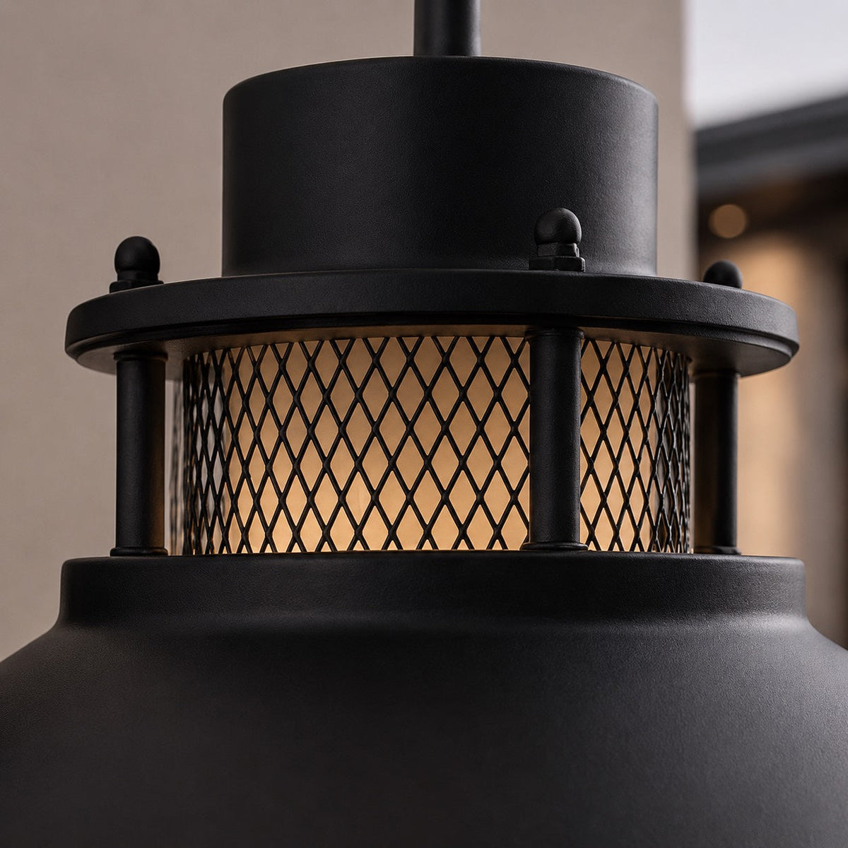 Lampă de perete vintage pentru exterior — Construcție rezistentă la intemperii din metal și sticlă, compatibilă cu bec LED