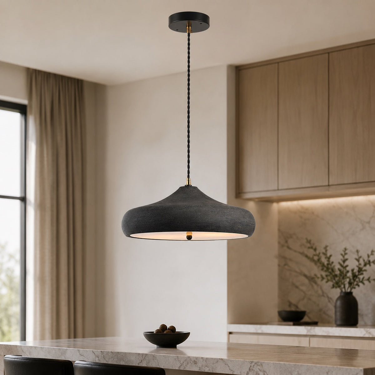 Lampada a sospensione moderna in vetro - lunghezza del cavo regolabile, apparecchio sospeso compatibile con LED