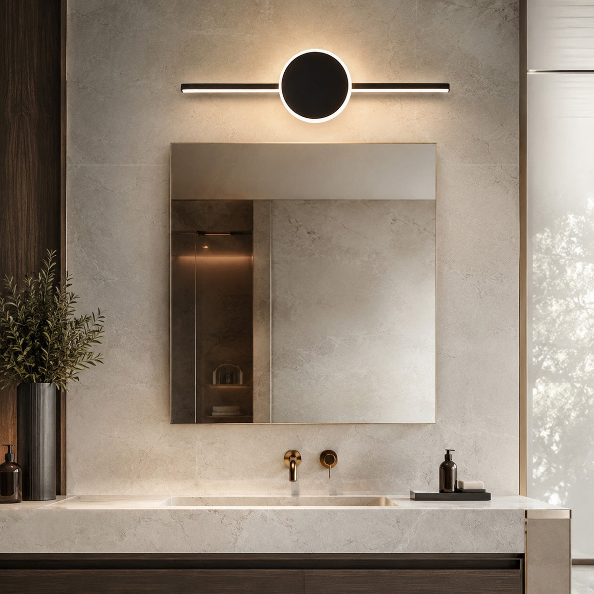 Moderne LED-væglampe — justerbart design i aluminium og akryl, 3 farvetemperaturer