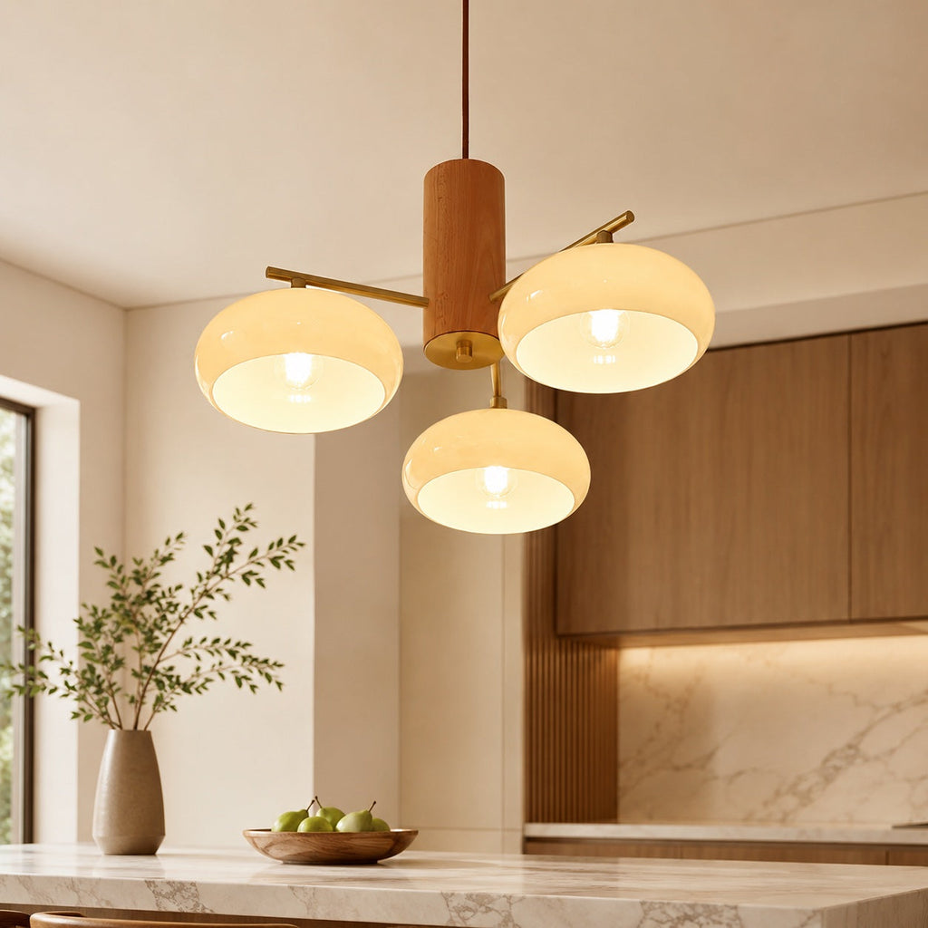 Modern Sculptural Elliptical Metal Frame Chandelier Hanging Fixture Integrated LED Bulbs