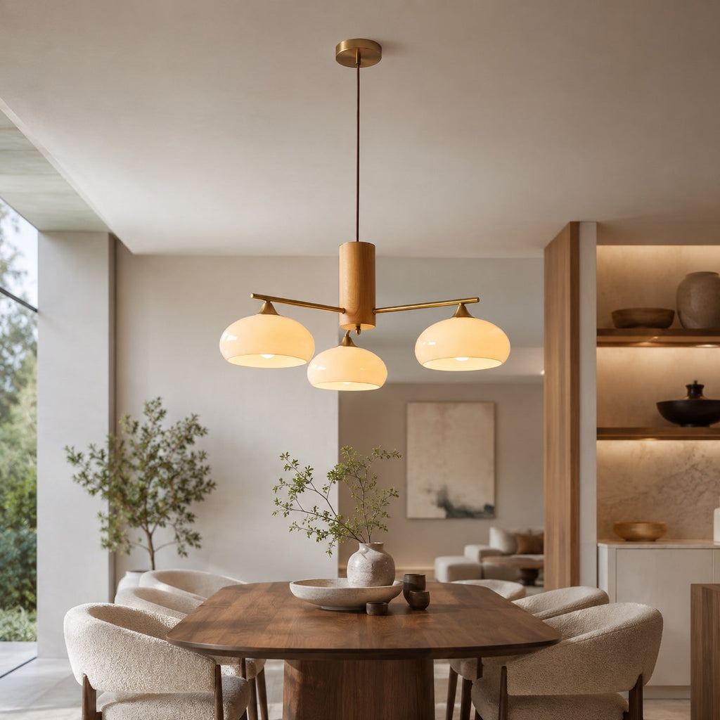 Modern Sculptural Elliptical Metal Frame Chandelier Hanging Fixture Integrated LED Bulbs