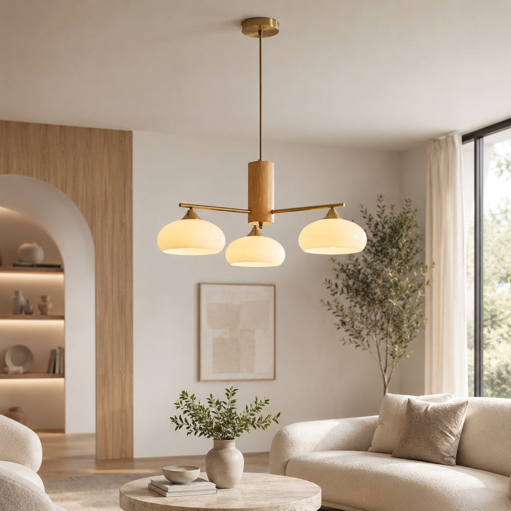 Modern Sculptural Elliptical Metal Frame Chandelier Hanging Fixture Integrated LED Bulbs