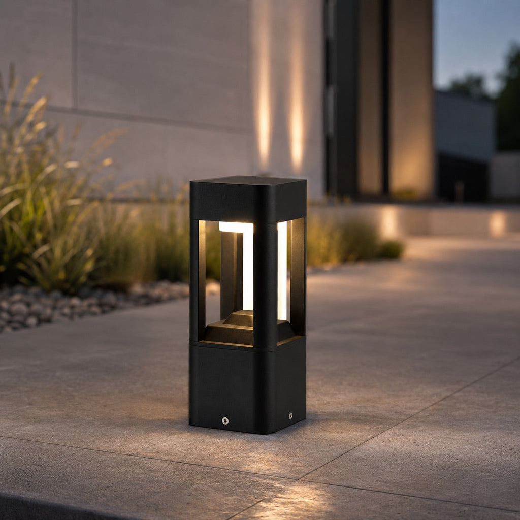 Nastavitelné venkovní sloupkové svítidlo, 10W LED, tlakový hliník, teplá bílá, krytí IP55