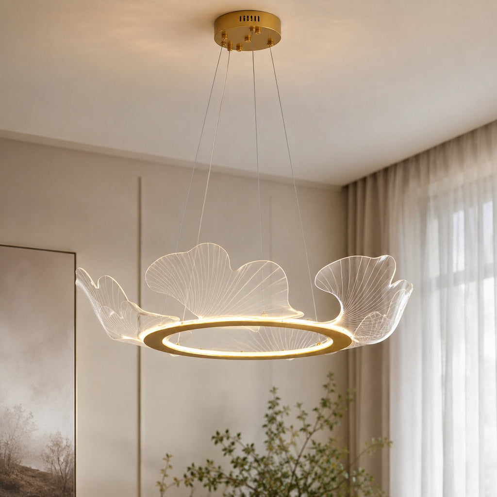 Modern, 3 fényforrásos LED-csillár - állítható üvegárnyékolós mennyezeti lámpatest