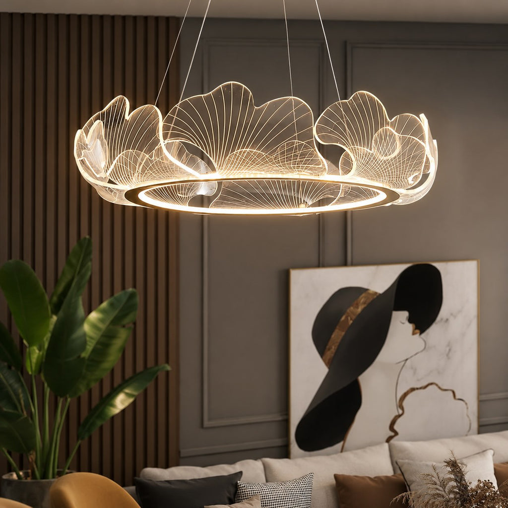 Modern, 3 fényforrásos LED-csillár - állítható üvegárnyékolós mennyezeti lámpatest
