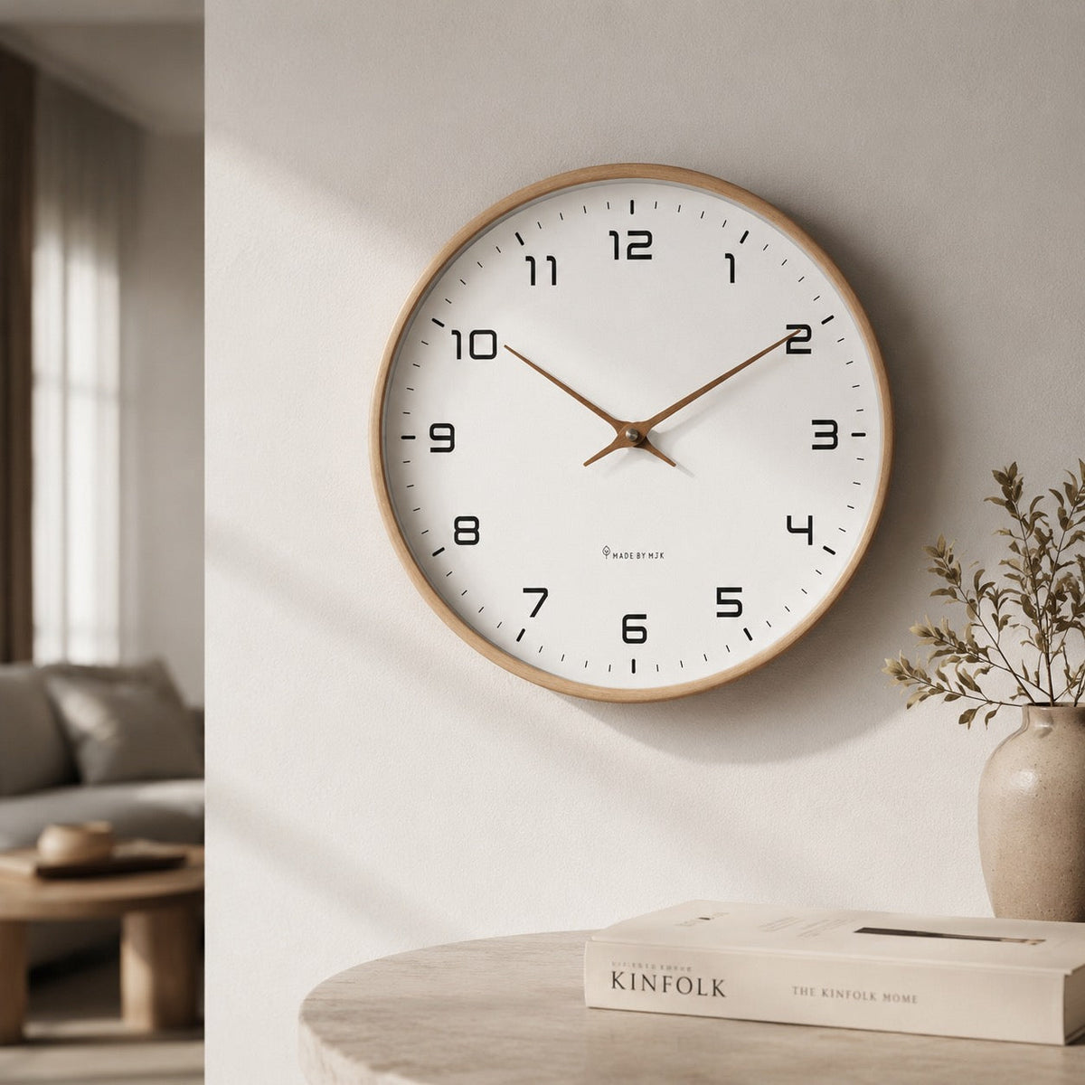 Modern Wall Clock – Silent Quartz Mechanism, Wall-Mounted, Easy Installation
