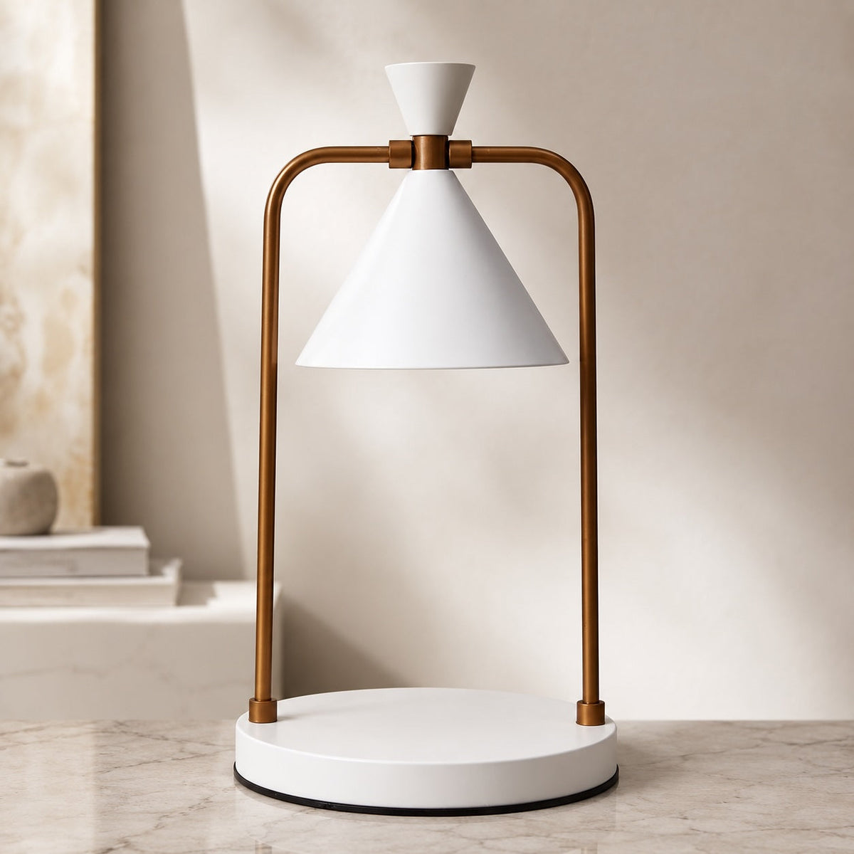 Modern Adjustable Metal Candle Warmer Lamp — Halogen Bulb, Dimmable Control