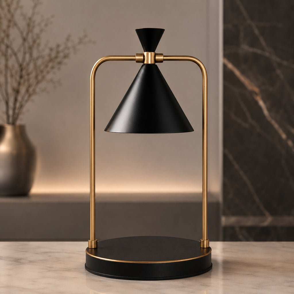 Modern Adjustable Metal Candle Warmer Lamp — Halogen Bulb, Dimmable Control