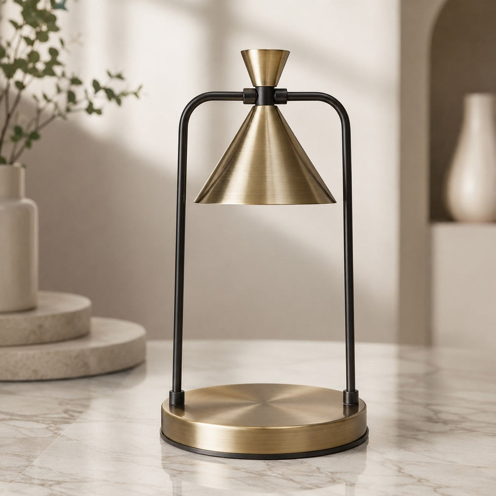 Modern Adjustable Metal Candle Warmer Lamp — Halogen Bulb, Dimmable Control