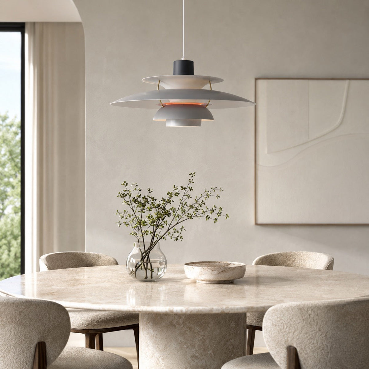 Moderne metalpendellampe — LED-hængelampe med 1 lys, 110V-240V
