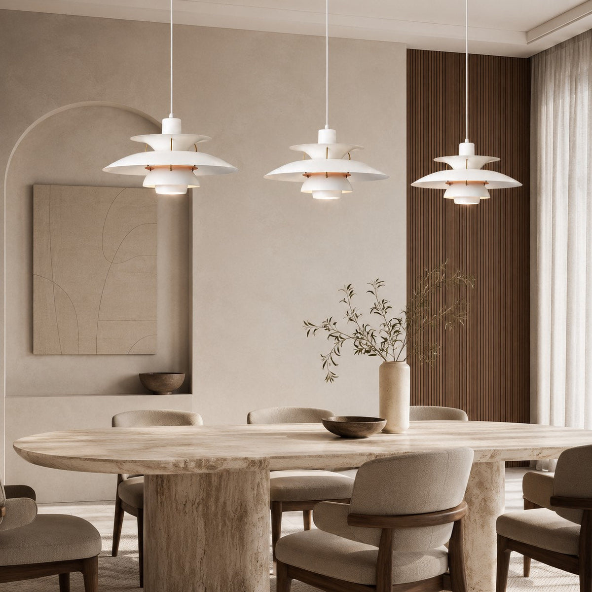 Moderne metalpendellampe — LED-hængelampe med 1 lys, 110V-240V