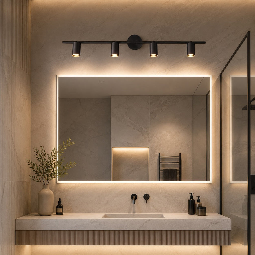 Modern Brass Wall Sconce — 350° Adjustable Rotating Spotlight
