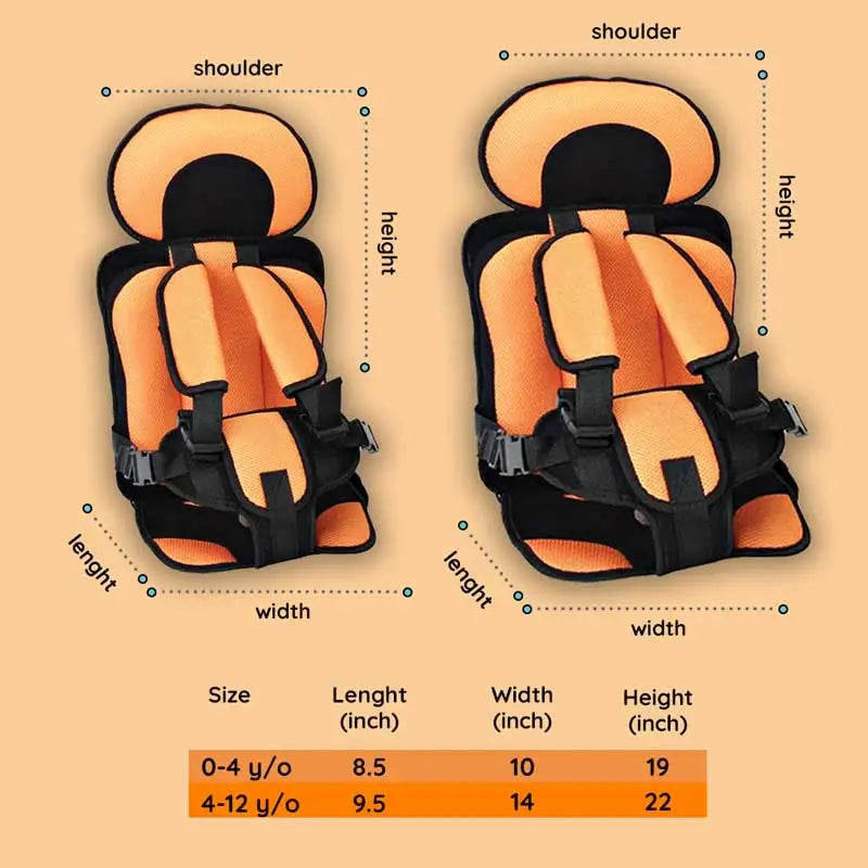 Child Booster Seat — High-Density Foam Padding, Ergonomic Support