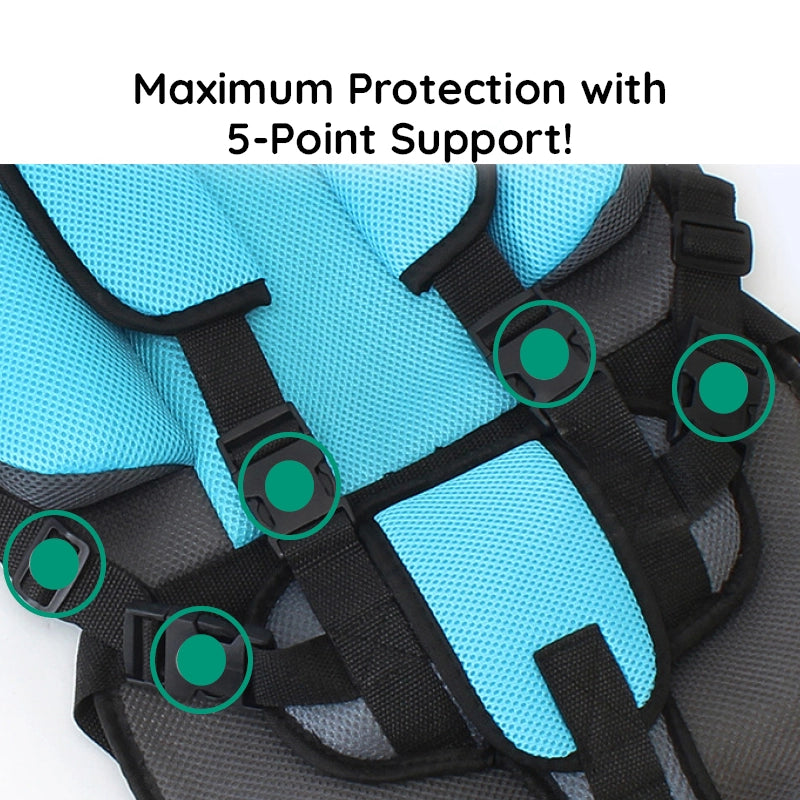 Child Booster Seat — High-Density Foam Padding, Ergonomic Support