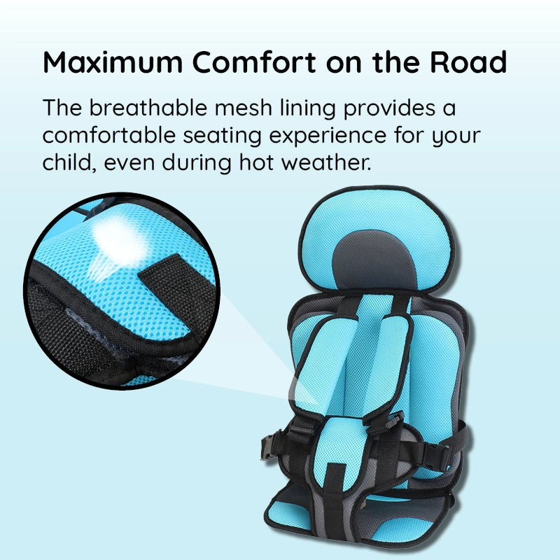 Child Booster Seat — High-Density Foam Padding, Ergonomic Support