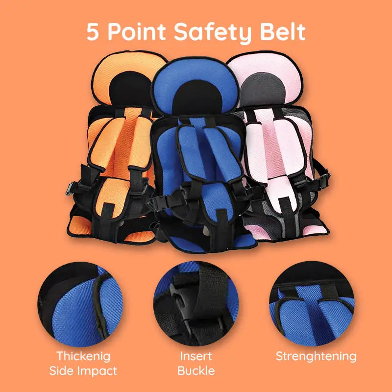Child Booster Seat — High-Density Foam Padding, Ergonomic Support