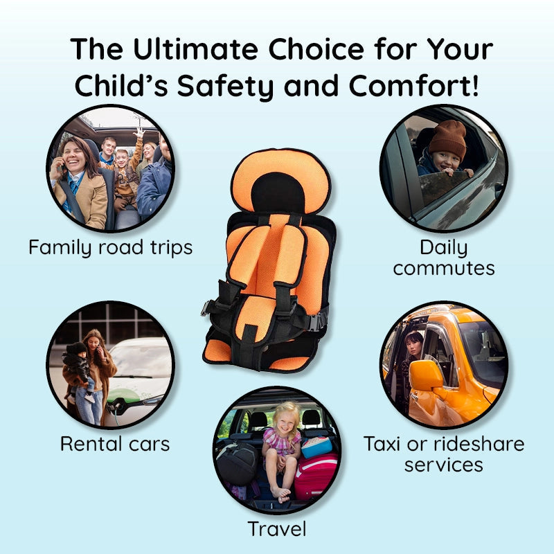 Child Booster Seat — High-Density Foam Padding, Ergonomic Support