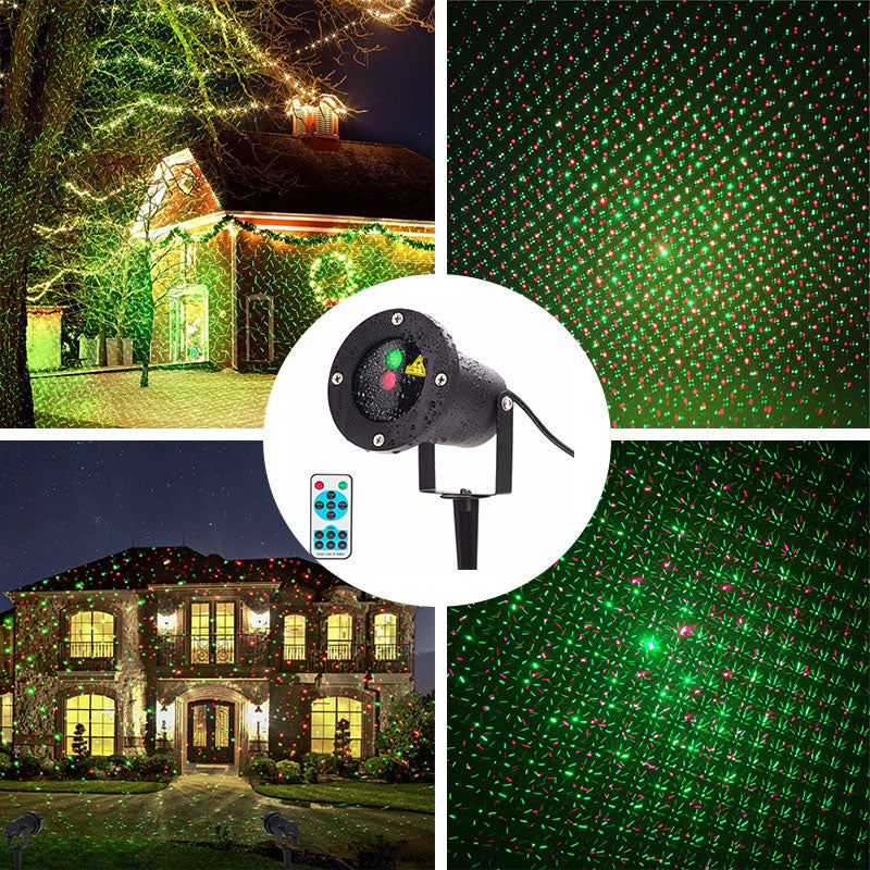 Projecteur laser lumineux d’extérieur - Décoration festive