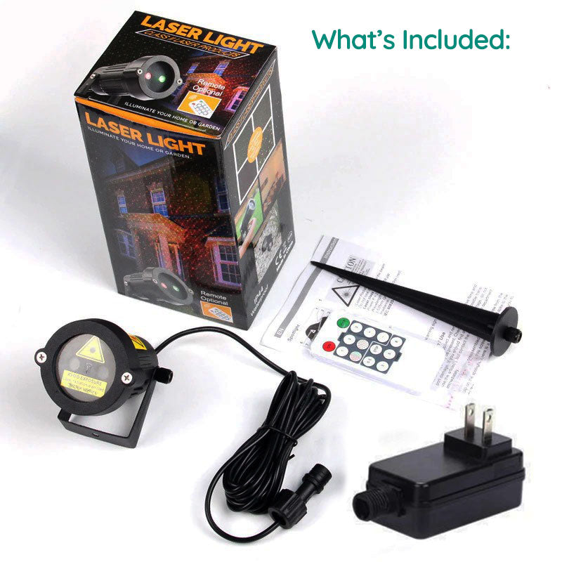 Projecteur laser lumineux d’extérieur - Décoration festive