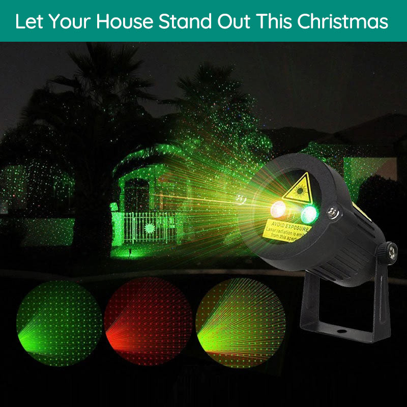 Projecteur laser lumineux d’extérieur - Décoration festive