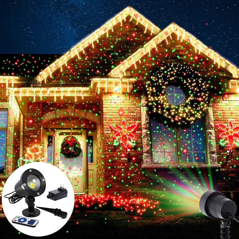 Projecteur laser lumineux d’extérieur - Décoration festive