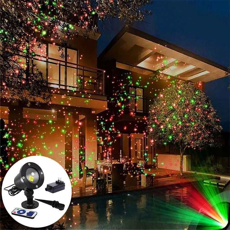 Projecteur laser lumineux d’extérieur - Décoration festive