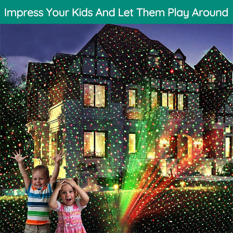 Projecteur laser lumineux d’extérieur - Décoration festive