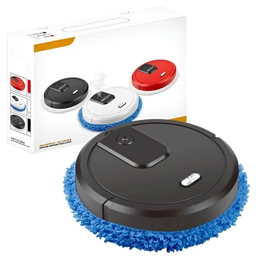 Esfregona robótica inteligente CleanBot — Base de carregamento com regresso automático, modos rotativo e de pulverização