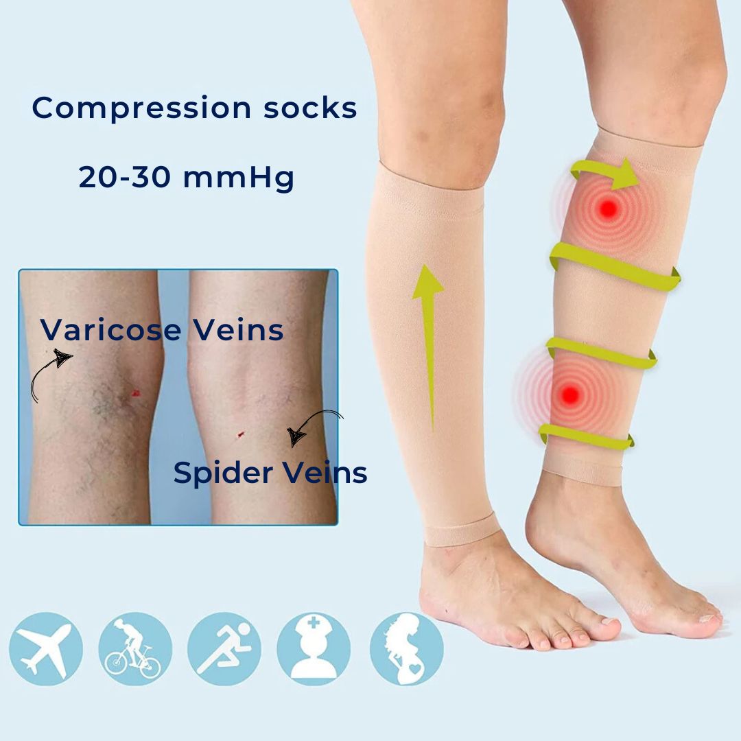 Medias de compresión CircuEase suaves y muy elásticas — diseño para la recuperación muscular y la mejora de la circulación