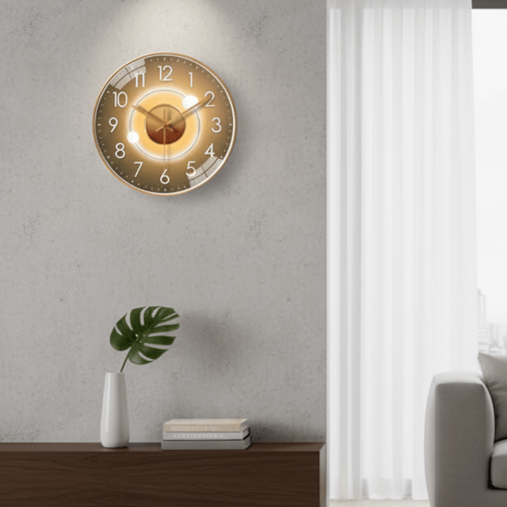Minimalist Dial Silent Wall Clock — Elegant Finish, Quiet Quartz Movement