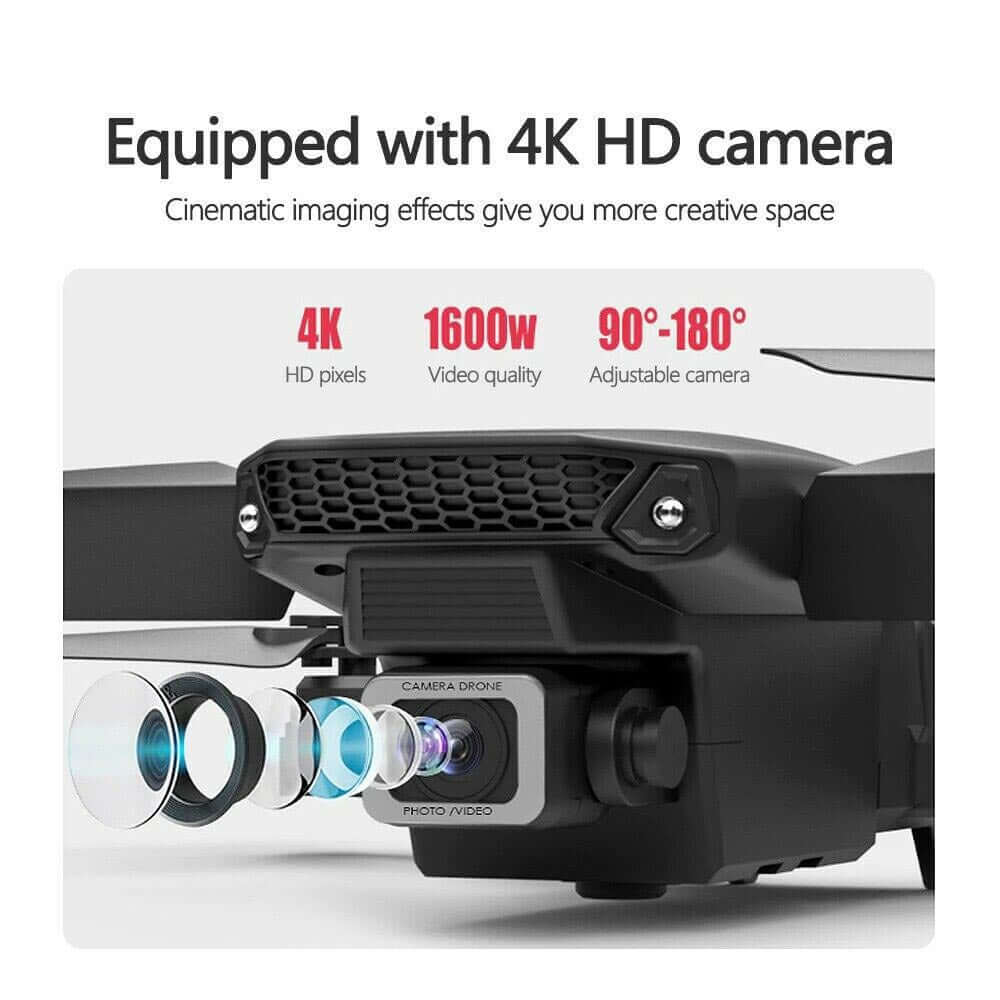 Foldable 4K Professional HD Camera Drone — WiFi FPV RC Quadcopter