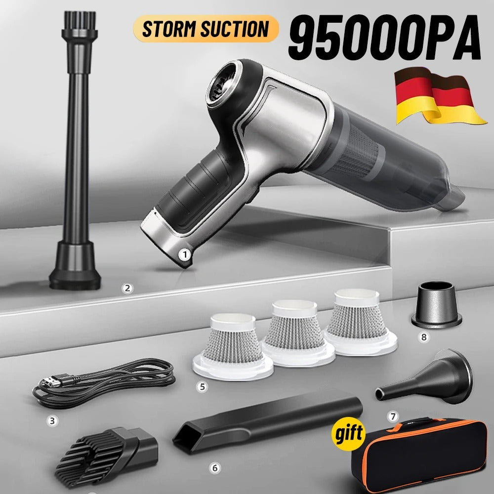 Aspirator mini wireless – Motor fără perii puternic, greutate redusă