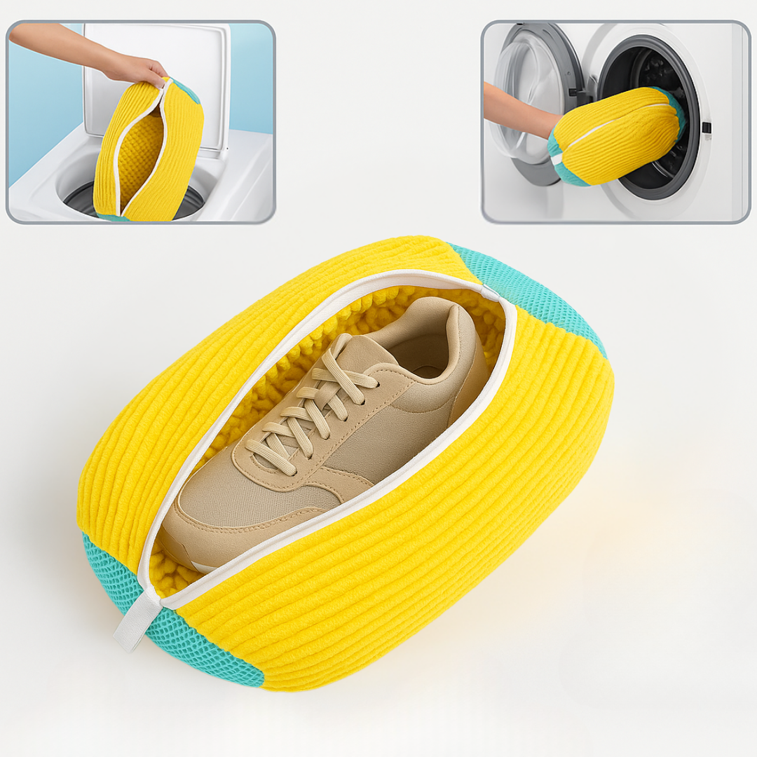 Durable Water-Repellent Shoe Wash Bag — Protective Laundry Cycle Cover
