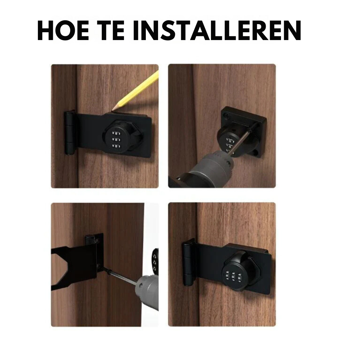 Nøglefri kodelås til dør - sikker digital adgang