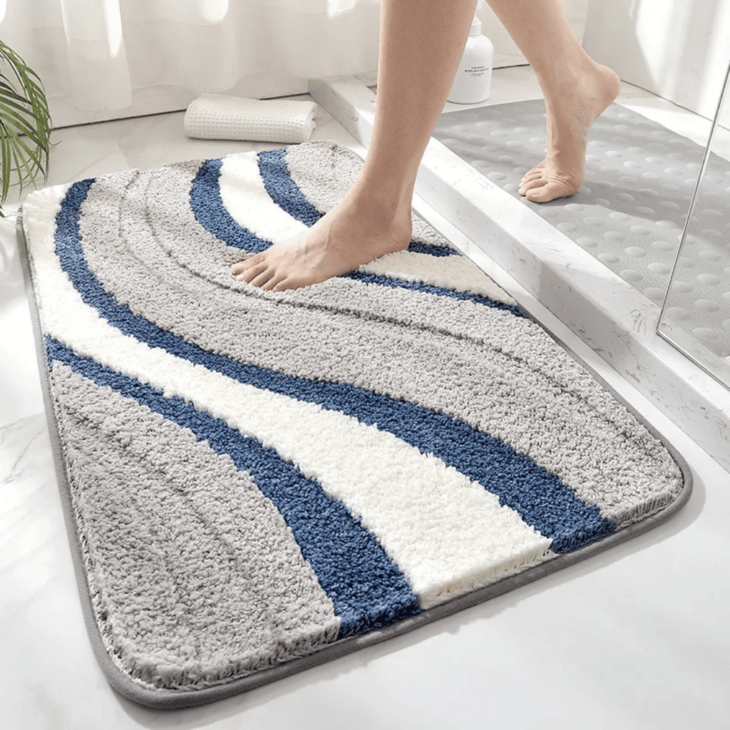 ECOFIBRA Quick-Drying Microfiber Bath Mat — Highly Absorbent
