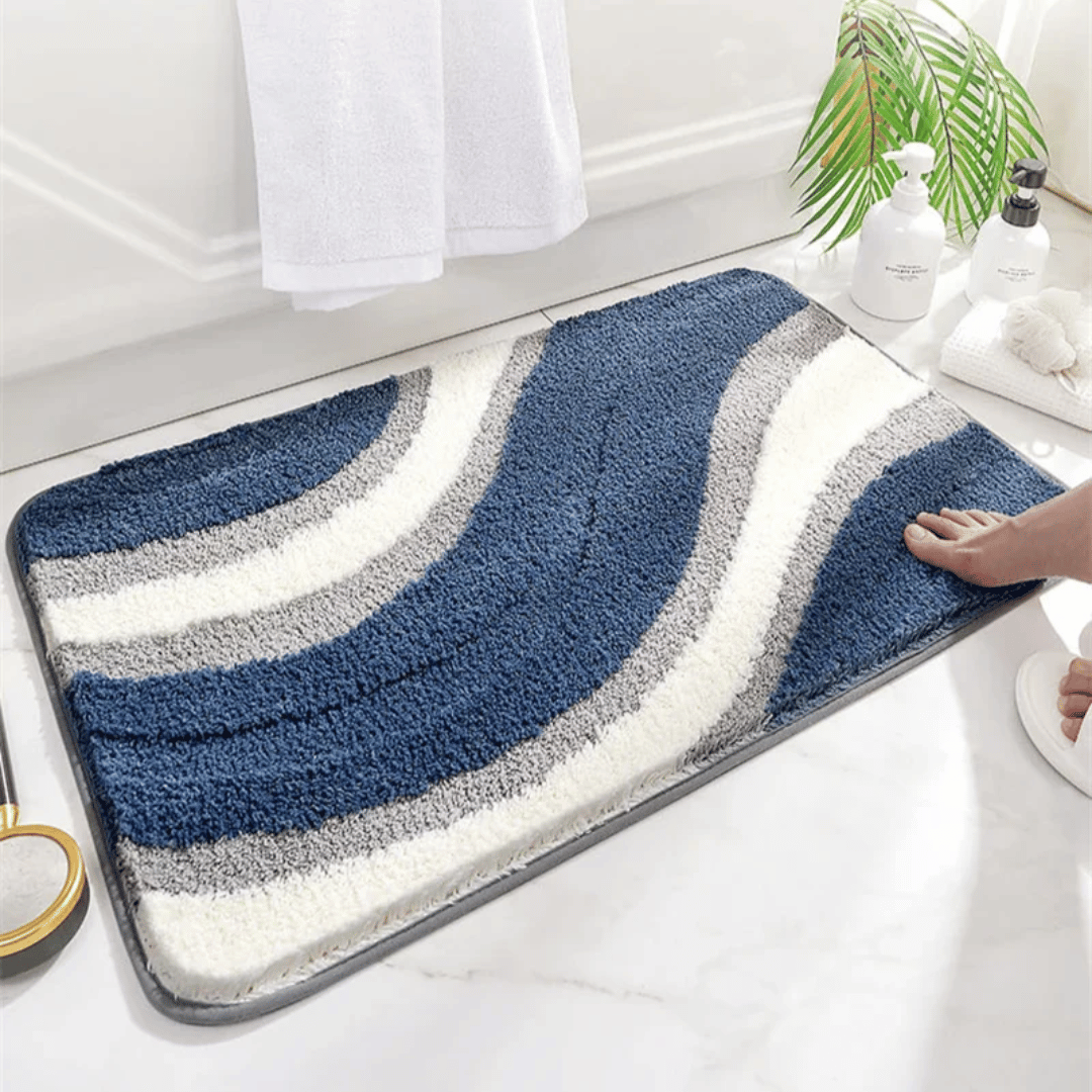 ECOFIBRA Quick-Drying Microfiber Bath Mat — Highly Absorbent