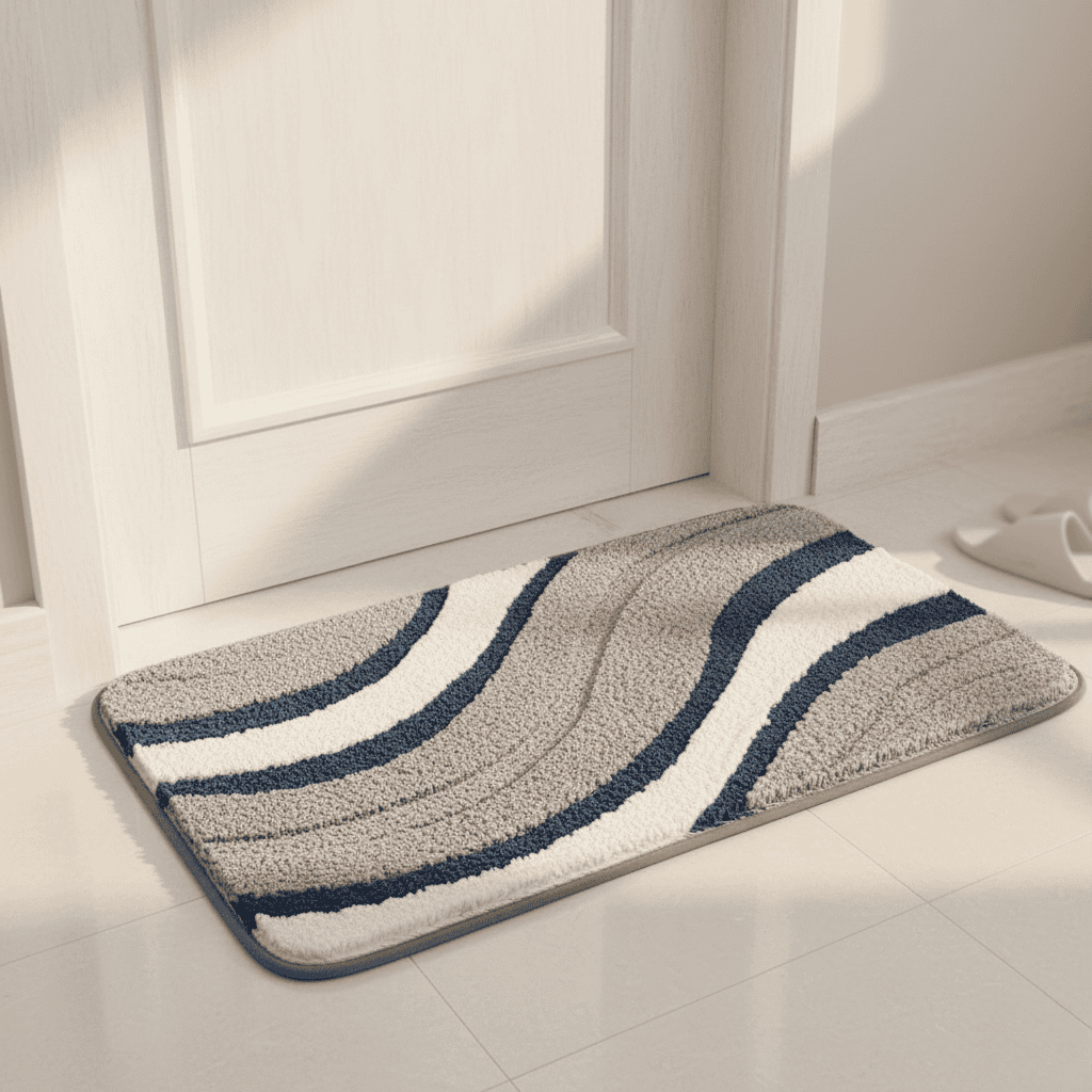 ECOFIBRA Quick-Drying Microfiber Bath Mat — Highly Absorbent
