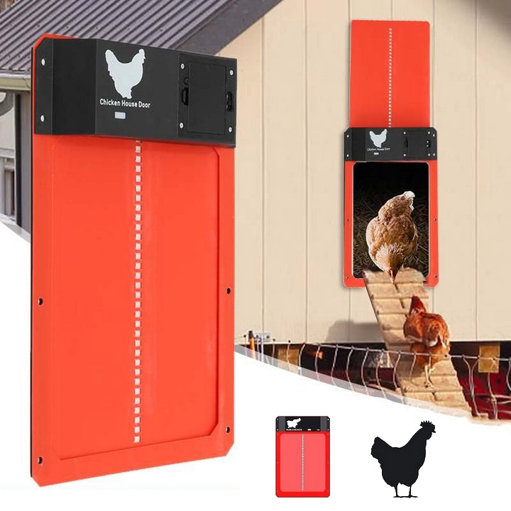 Automatische Poultry PRO+-Hühnertür — wasserdichtes Gehäuse, schnelle Montage