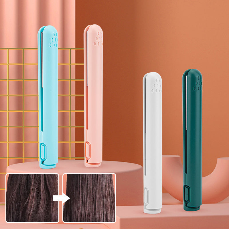 Mini modelador de cabelo portátil — design compacto de batom e modelação de dupla função