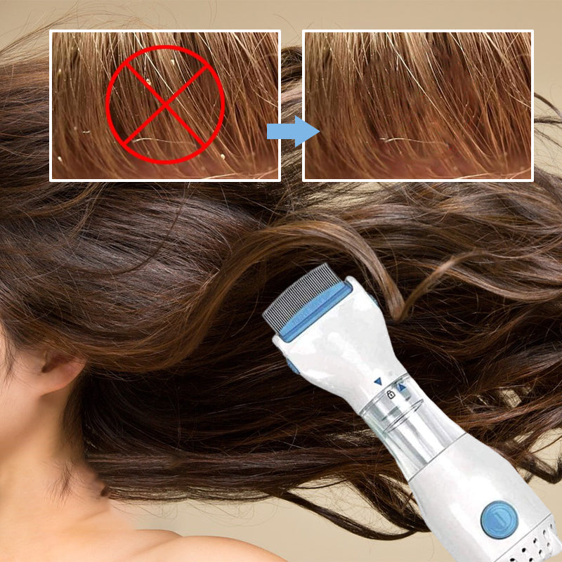 V-Comb-Kopfläusegerät - 3 austauschbare Filter und LED-Erkennung mit blauem Licht