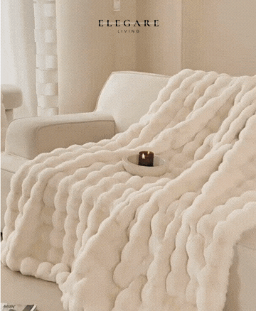 Fluff Bubble Plush Warming Blanket
