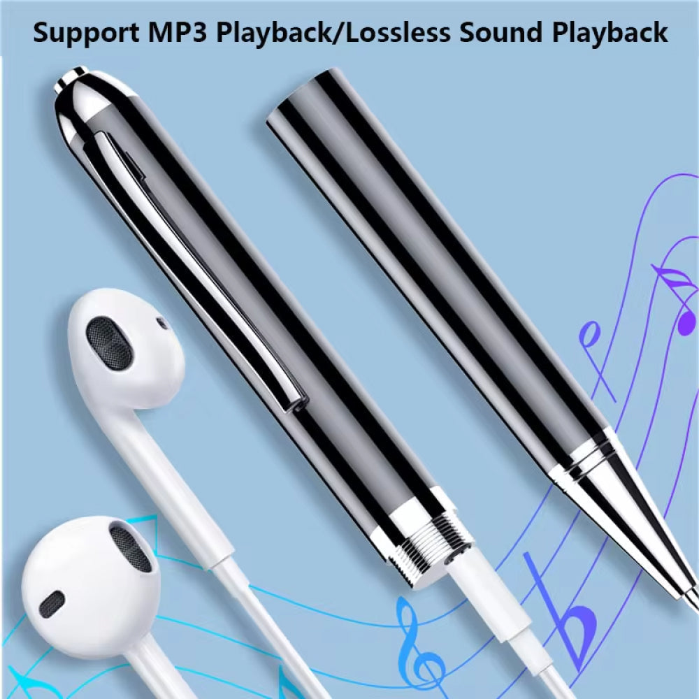 Discreet Voice-Activated Pen Audio Recorder