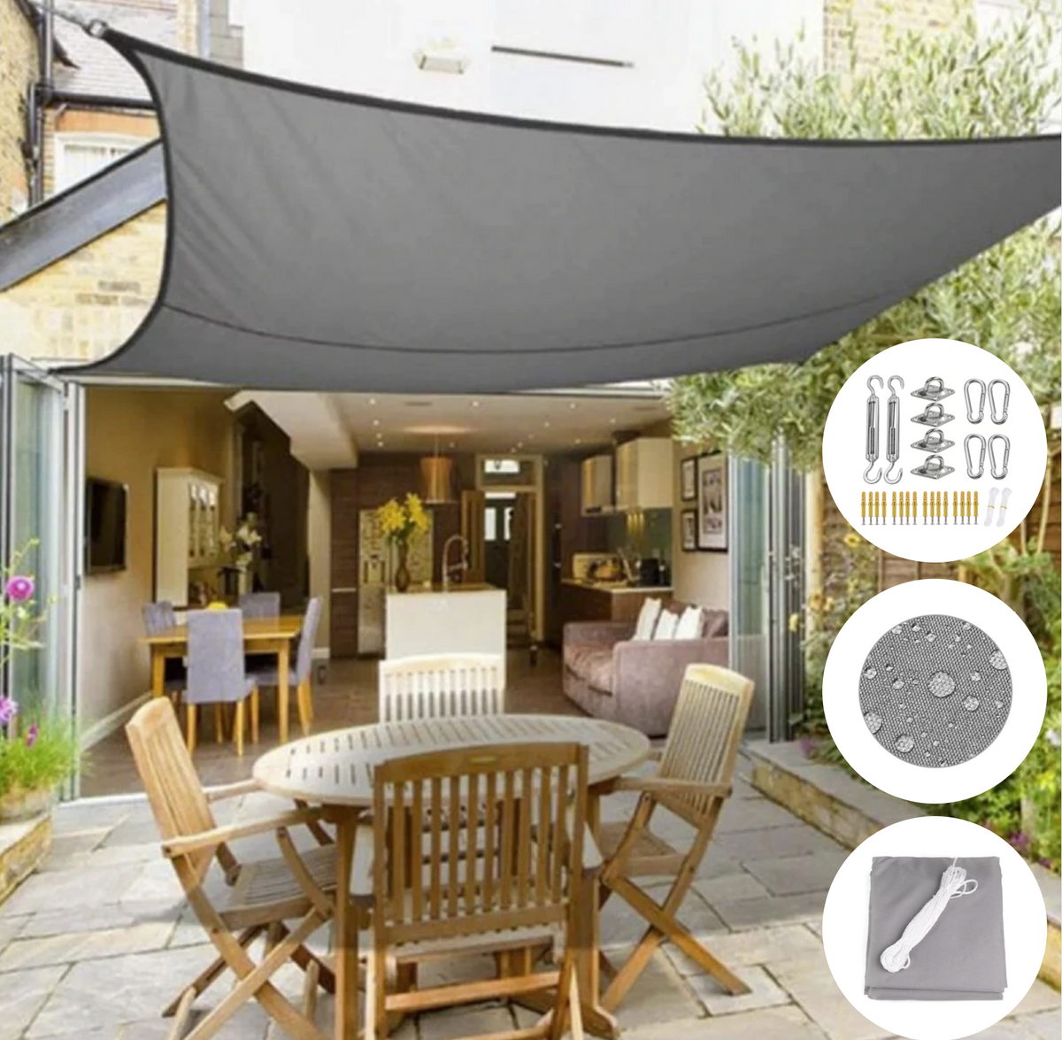 ZonSafe UV-Protective Sun Shade Cloth – Durable Outdoor Cover