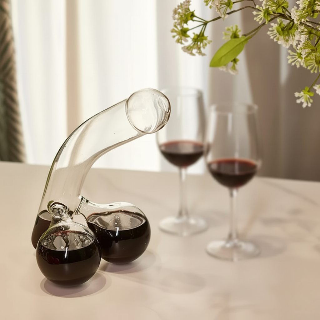 Carafă elegantă din sticlă transparentă — capacitate de 650 ml