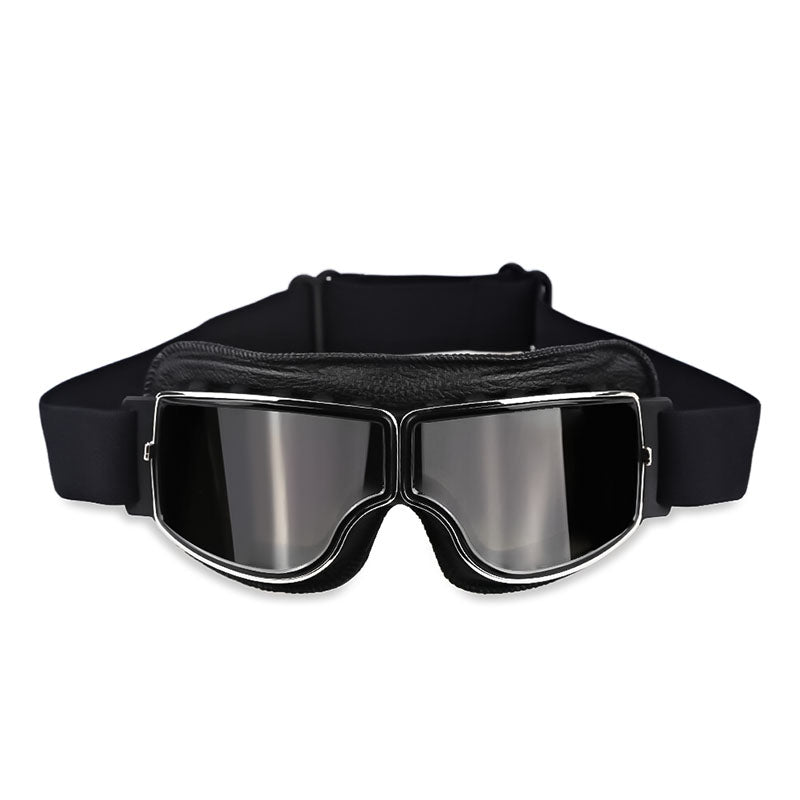 Street  Vintage Motorcycle Goggles — Ample Clearance for Eyeglass Compatibility